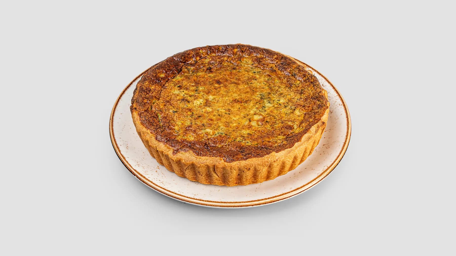 Киш со шпинатом и курицей